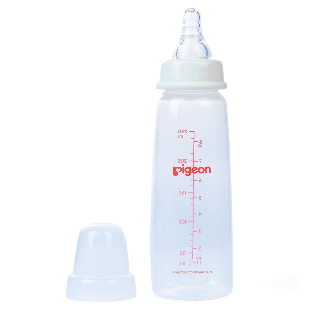 Bình sữa Pigeon nhựa PP vuông 240ml