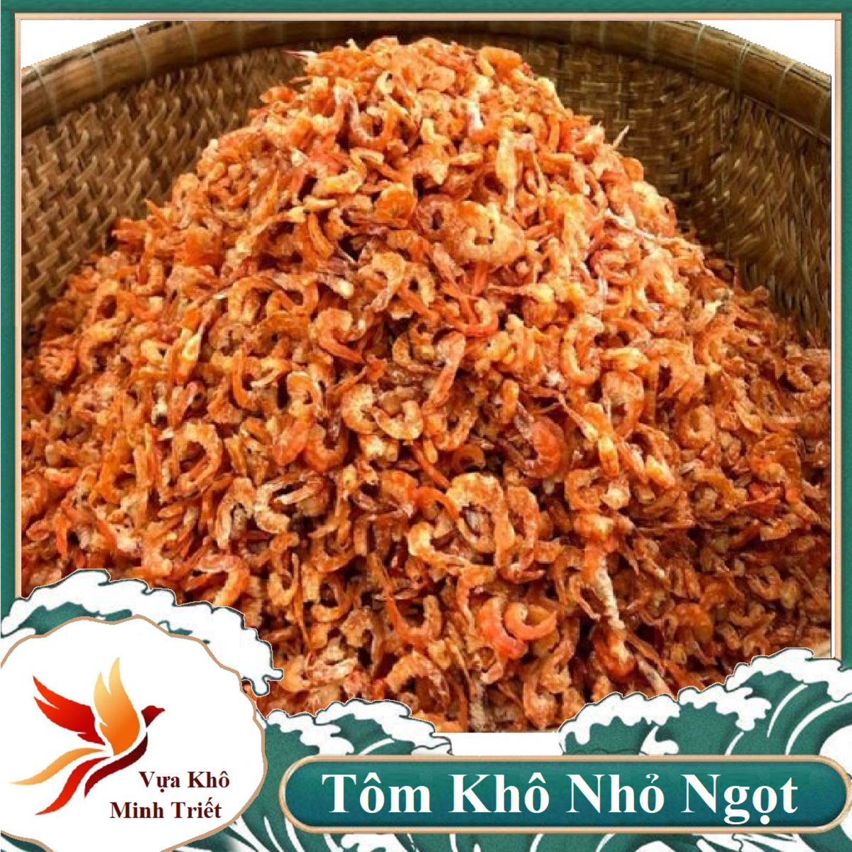 TÔM KHÔ LOẠI NHỎ NGON - đồ khô - thực phẩm đuôi tôm vụn tôm-Vựa Khô Minh Triết