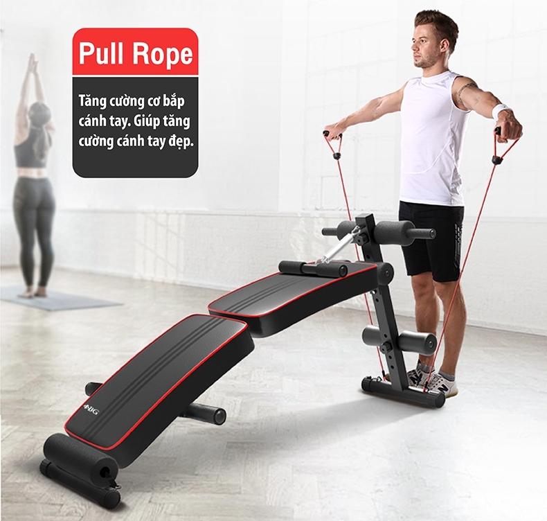 (ẢNH THẬT & VIDEO)BG - Ghế tập bụng cong muse Mẫu Su-119