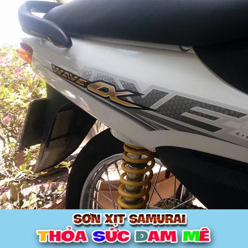 Sơn xịt samurai trắng Ngọc trai - Combo màu trắng Ngọc trai K420 sơn samurai