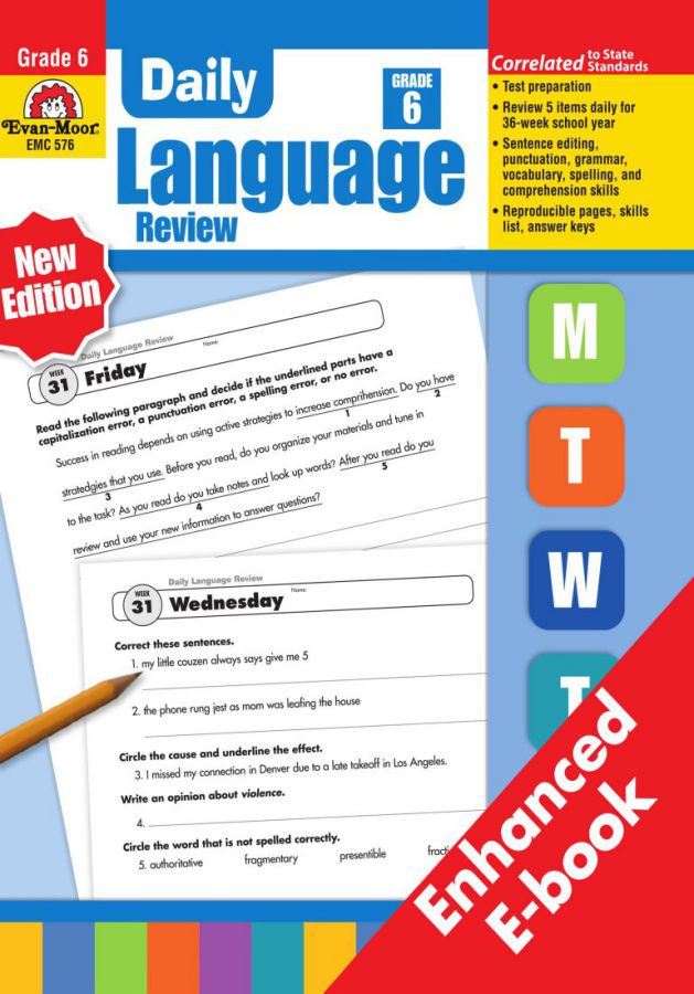 DAILY LANGUAGE  REVIEW - 8 BOOKS