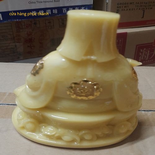 thần tài ông địa đế tròn vàng ( bột đá )