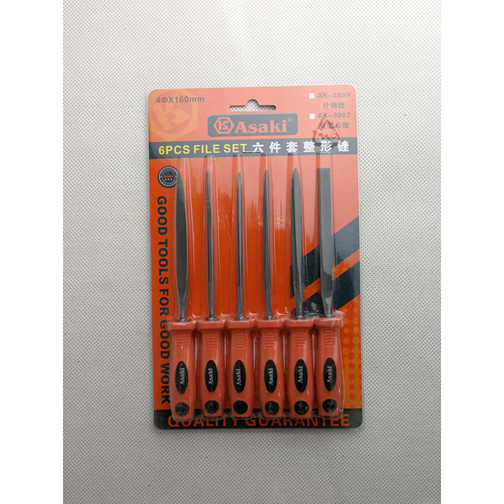 Bộ giũa mini 6 chi tiết Asaki AK-3899