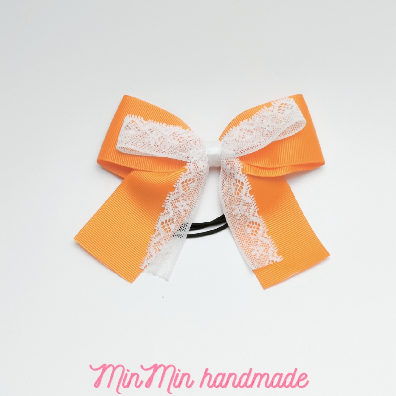 buộc tóc nơ/ cột tóc nơ phối ren nhiều màu handmade giá rẻ