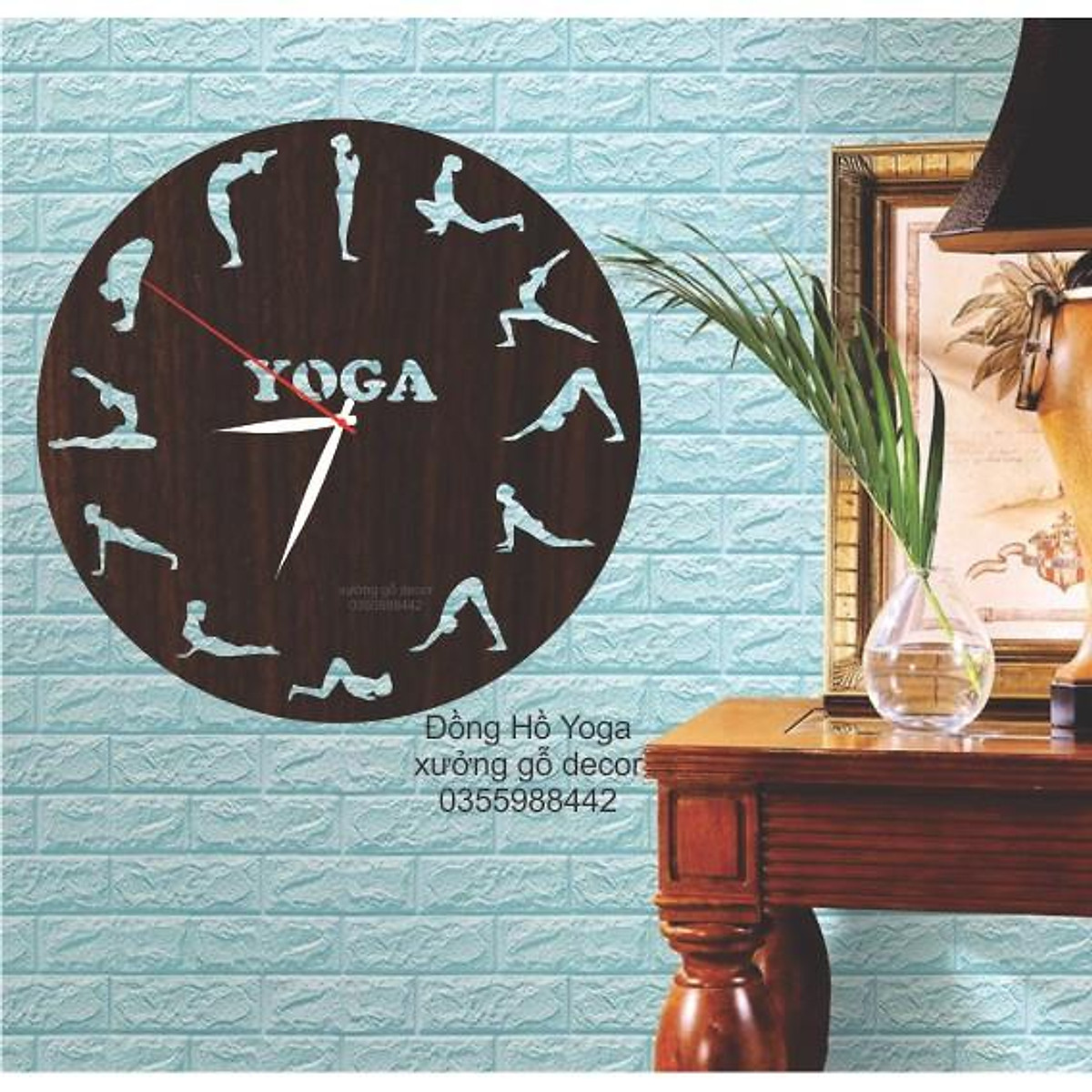 Đồng hồ yoga treo tường giá rẻ