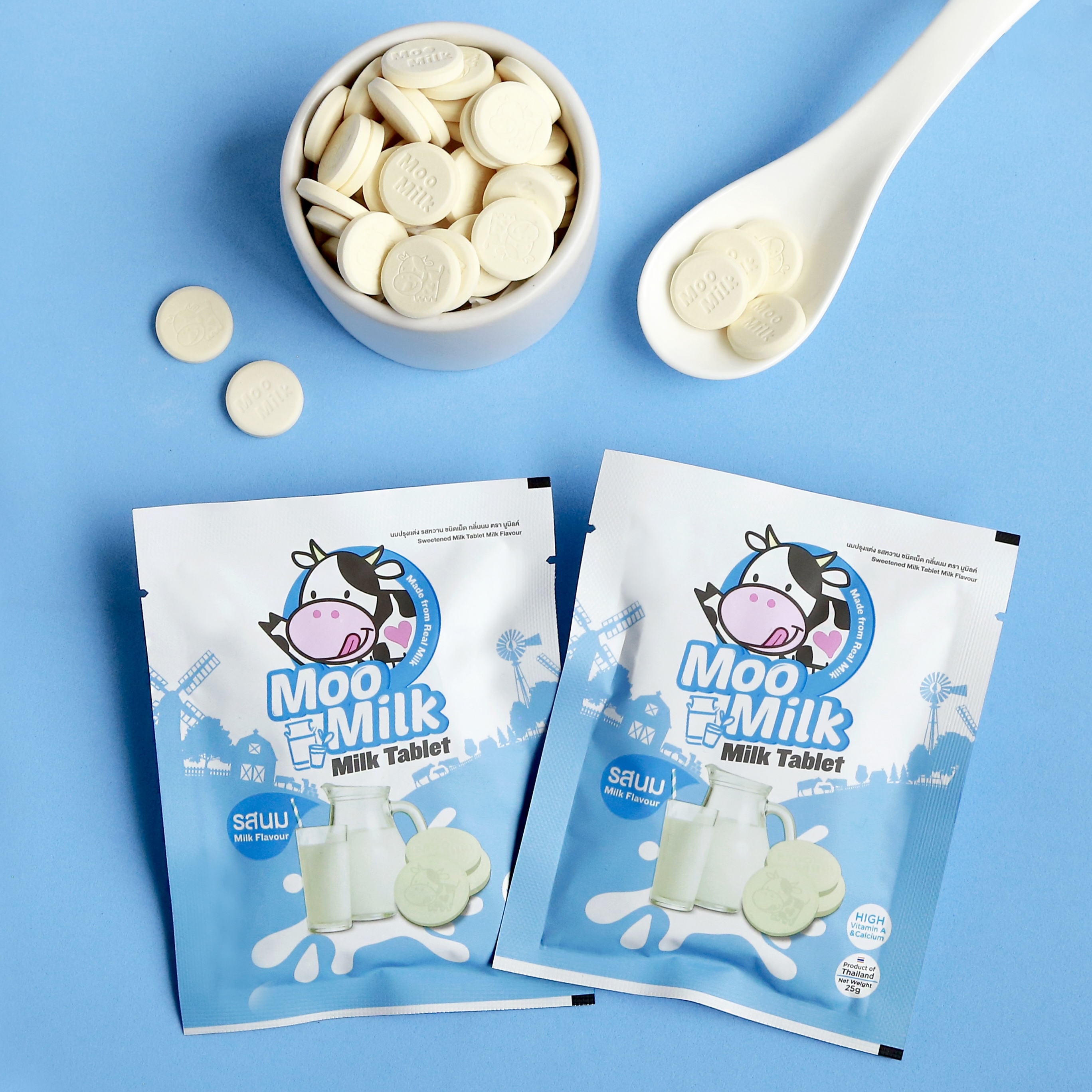 Kẹo Sữa Bò Moo Milk – Thơm Ngon, Bổ Dưỡng Từ Sữa New Zealand - Gói 25g [Hàng Thái Lan]