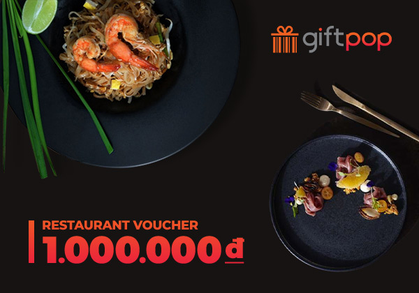 [Giftpop] Evoucher - Phiếu quà tặng ẩm thực 1000K