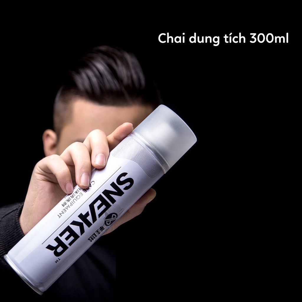 Chai xịt vệ sinh giày Sneaker 300ml Xịt bọt làm sạch giày