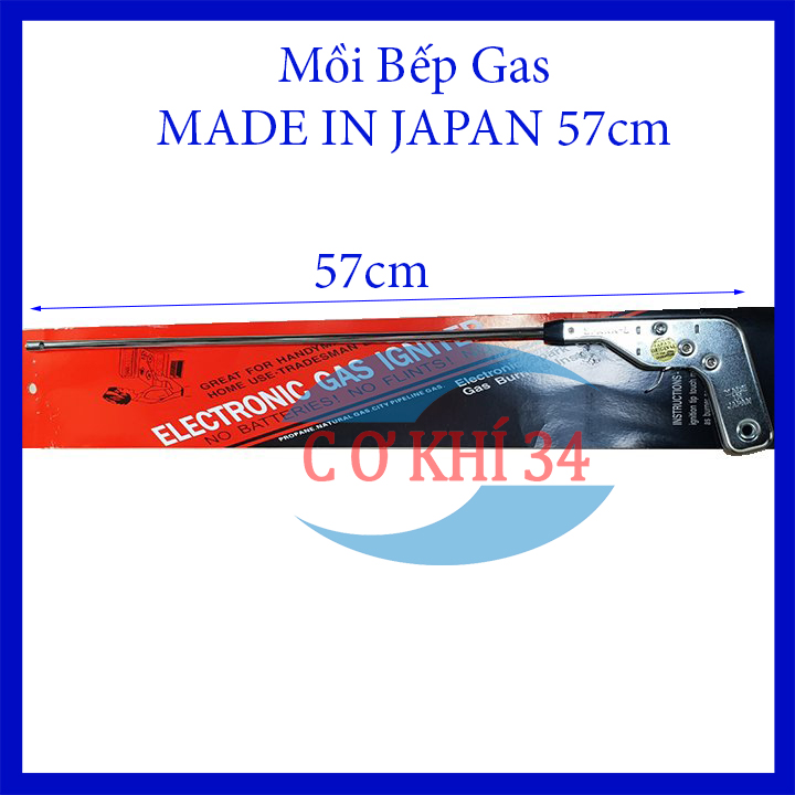 Mồi bếp gas - súng đánh tia lửa mồi bếp ga made in janpan spark-l inox dài 57cm