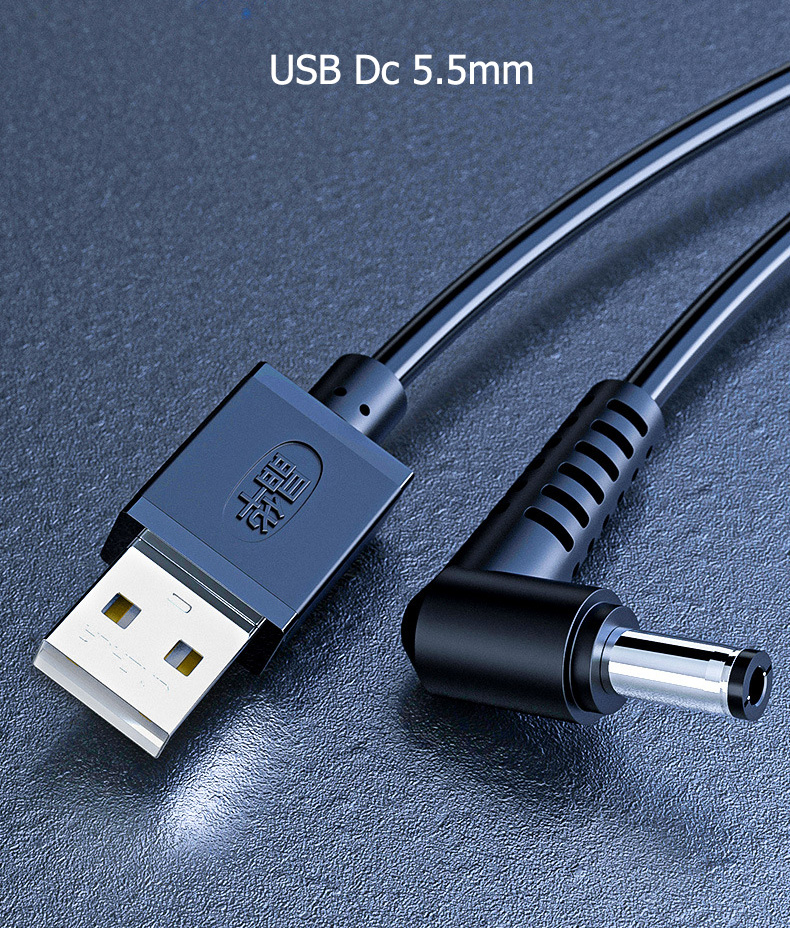 5.5mm round head usb charging cable for modem, camera - Jinghua U551