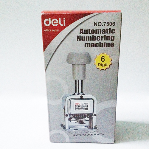 [HCM]Dấu số nhảy tự động Deli 6 số - cao 5mm