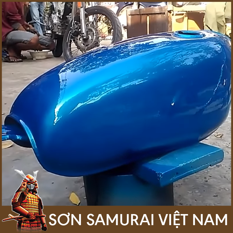 Sơn samurai xanh candy - Chai sơn màu xanh Y139 sơn xịt samurai