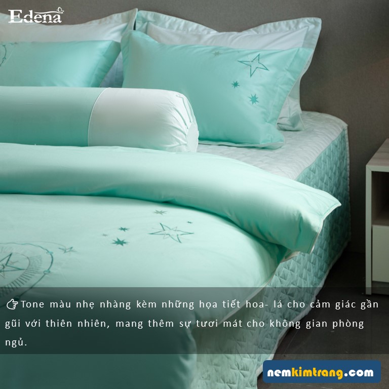 VỎ Gối Ôm Cotton Solid Edena - CHÍNH HÃNG, CAO CÂP