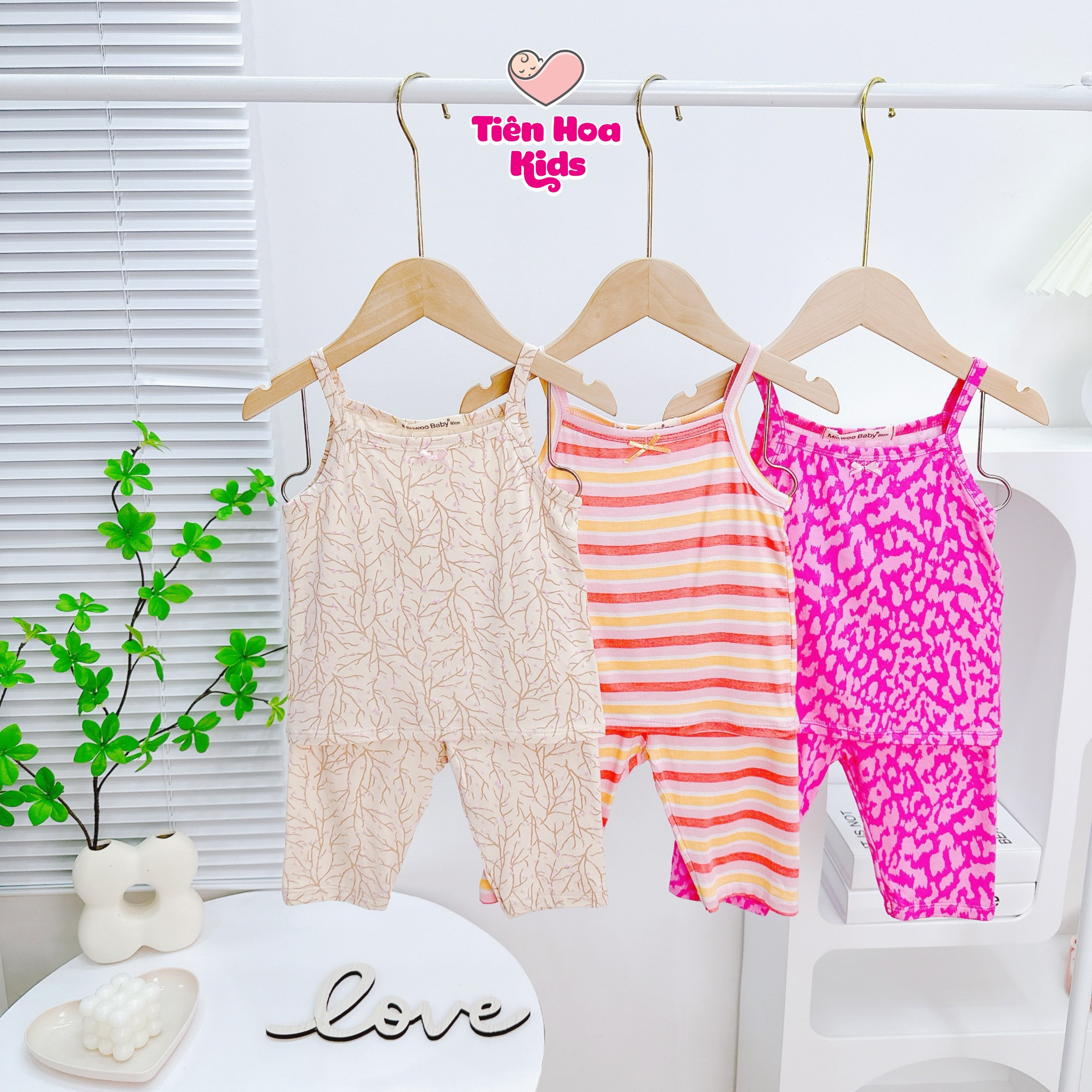 Bộ 2 Dây Quần Lửng Cotton Thun Lụa mềm mịn mát Cho Bé Gái đi học đi chơi