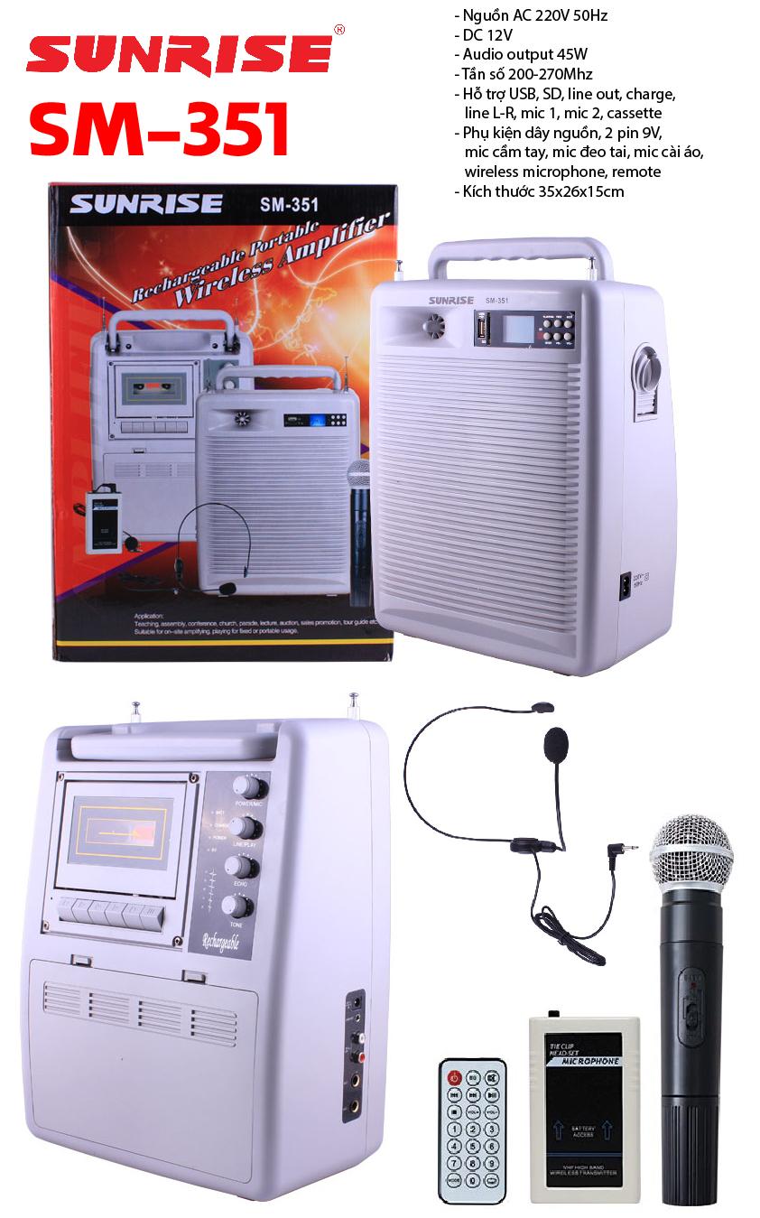 [HCM]Máy trợ giảng xách tay Sunrise SM-351