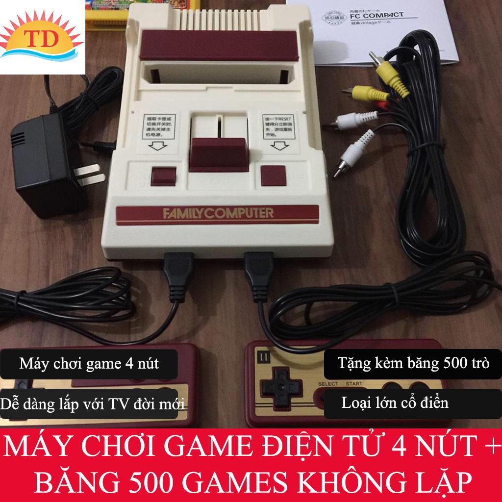 Máy Chơi Game Điện Tử 4 Nút có 500 trò. Máy Game Băng 4 Nút Thời Xưa