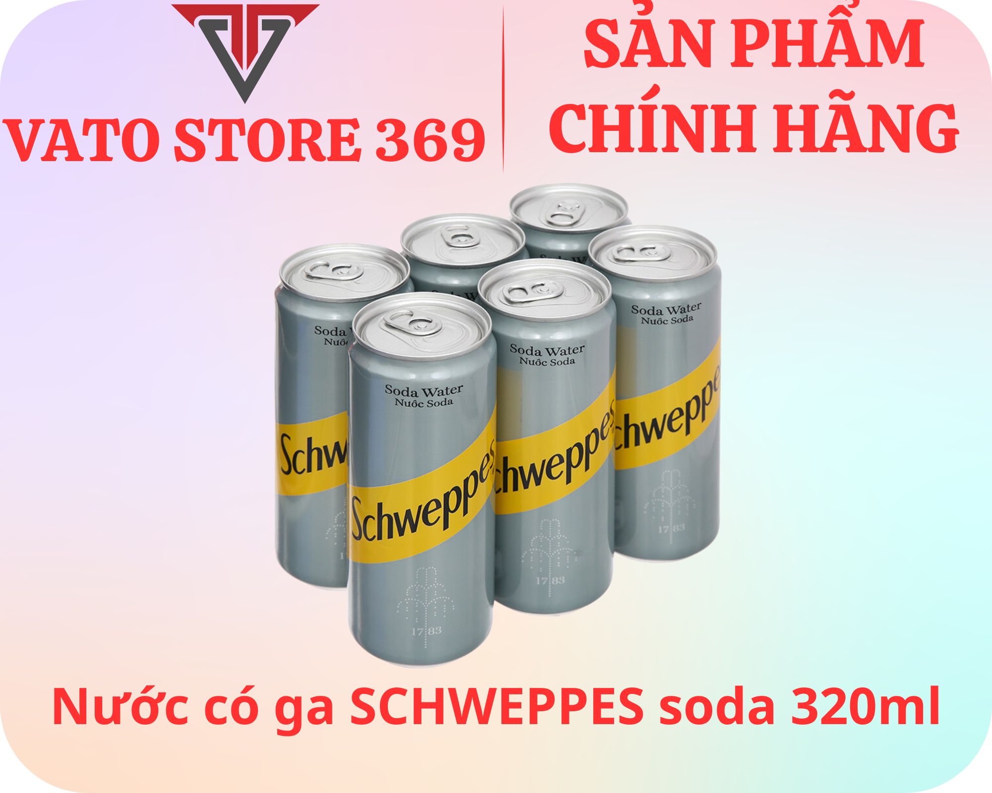 Nước soda schweppes lon 320ml