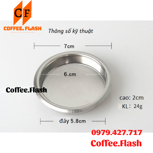 Phin mù inox (filter mù inox) vệ sinh máy pha cà phê, phin mù cao su vệ sinh máy pha cà phê