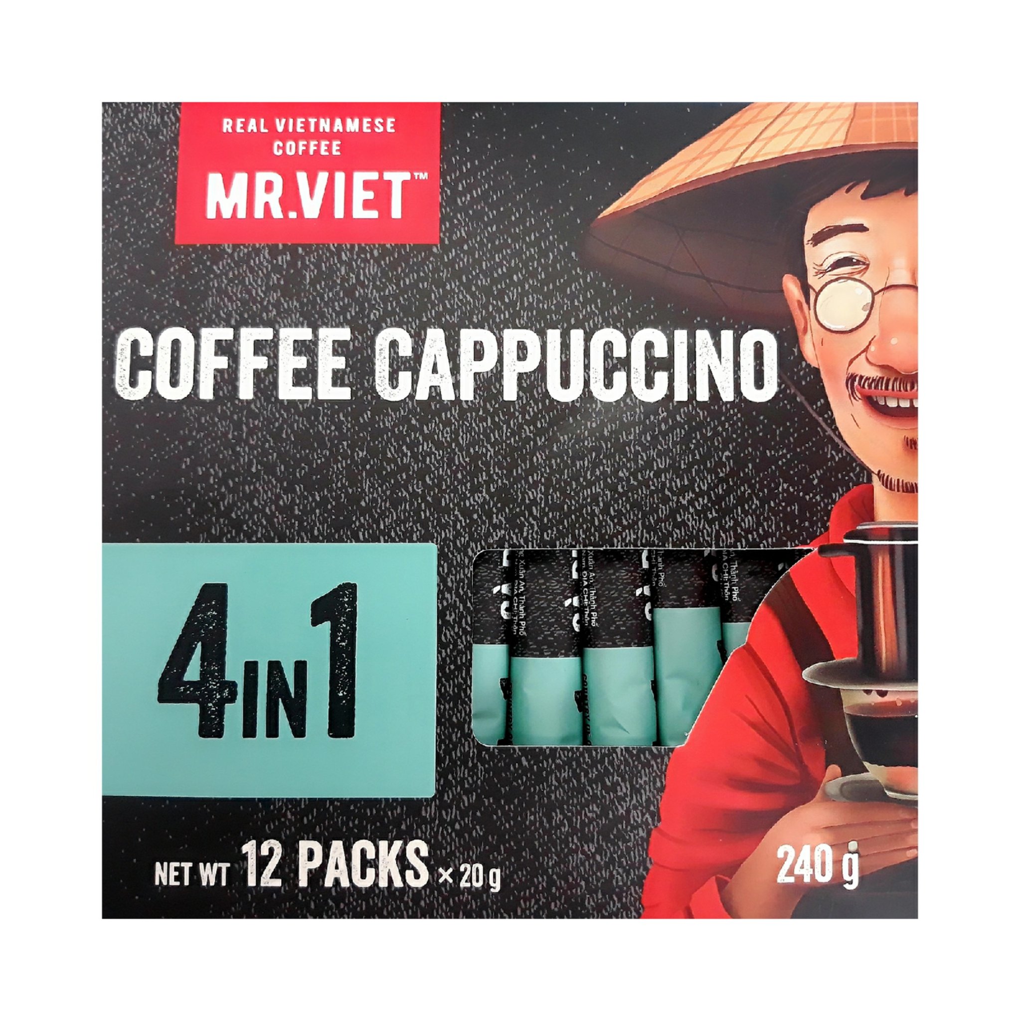 Combo 6 hộp cà phê hòa tan Cappucino 4in1 ( Combo 6 boxes instant coffee Cappucino 4in1 )