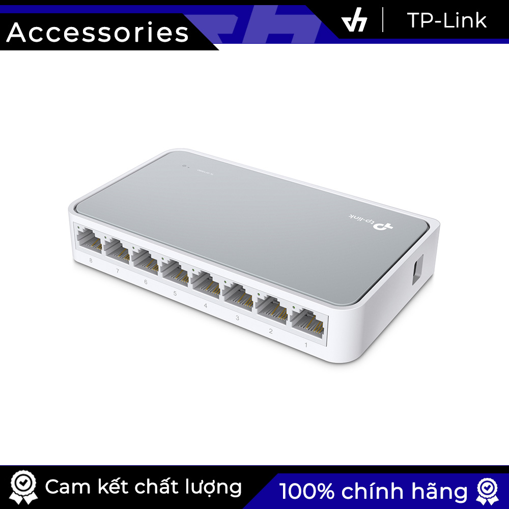 Switch TP-Link TL-SF1008D 8 Port hỗ trợ kiểm soát lưu lượng IEEE 802.3x đối với chế độ Full Duplex