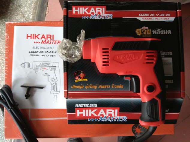 Máy khoan sắt Hikari PC17-06A Thái lan màu đỏ