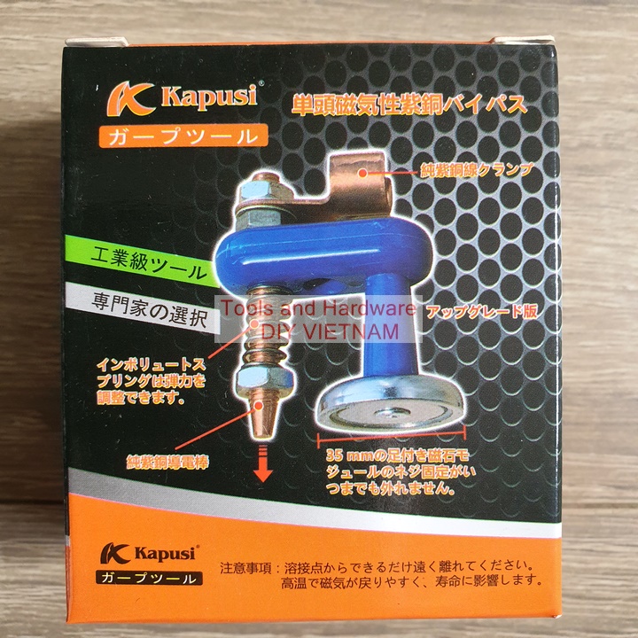 Kẹp mát nam châm cho máy hàn hãng Kapusi Japan, Bảo hành 12 tháng