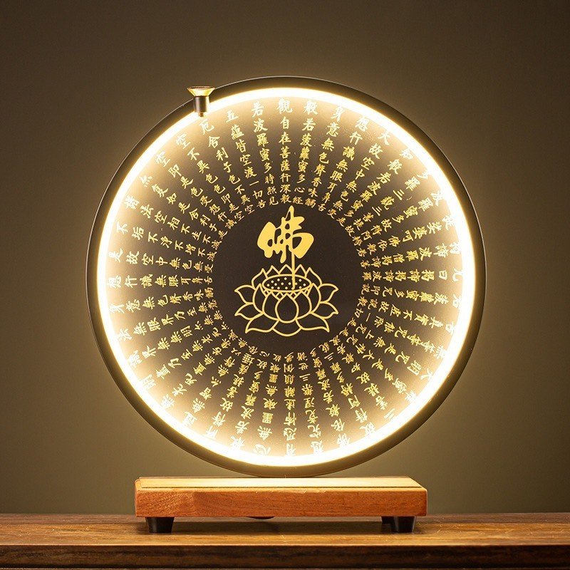 Kệ kê đèn led đặt tượng- Trang trí nhà cửa