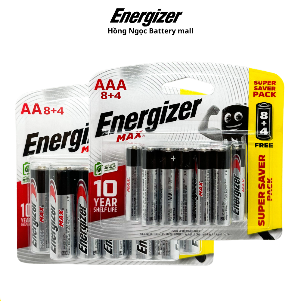 Pin AA , AAA Energizer MAX 1,5V - Hàng Chính Hãng