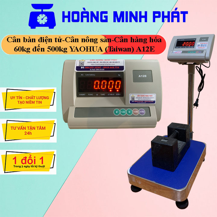 Cân điện tử - cân đồng hồ 300kg 200kg 150kg 100kg 500kg 60kg a12e