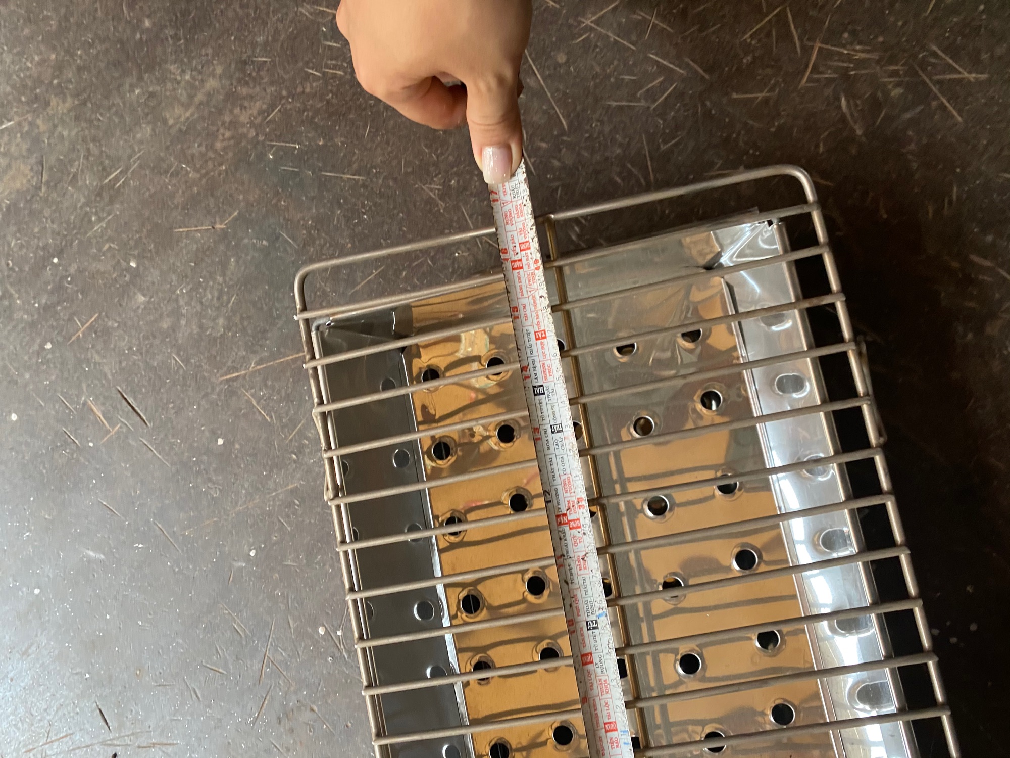 Bếp khay nướng than INOX có kèm khay