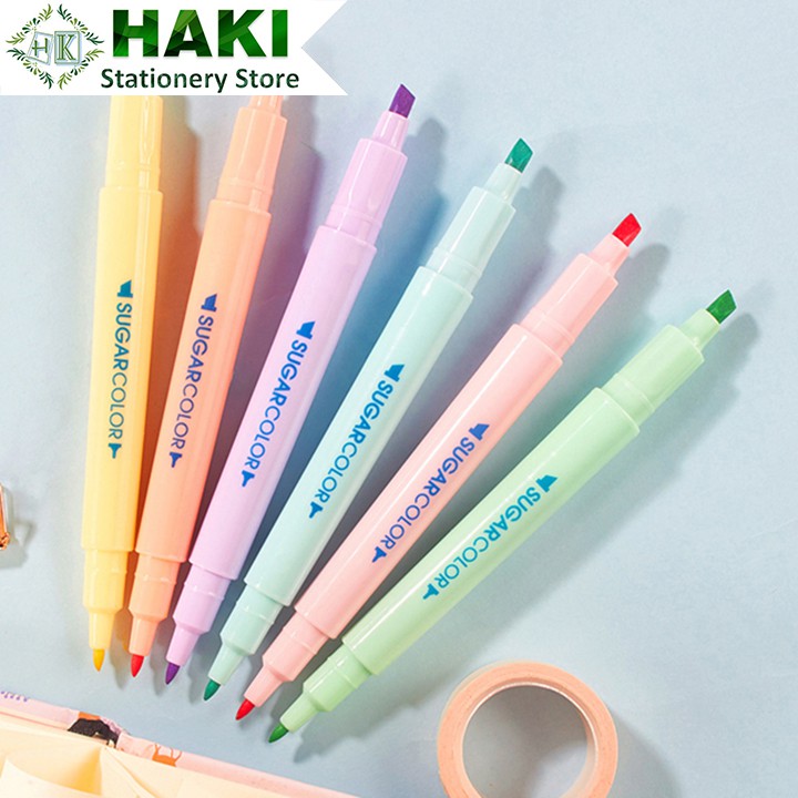 Highlight B8 6 PCs dual luminous pen set