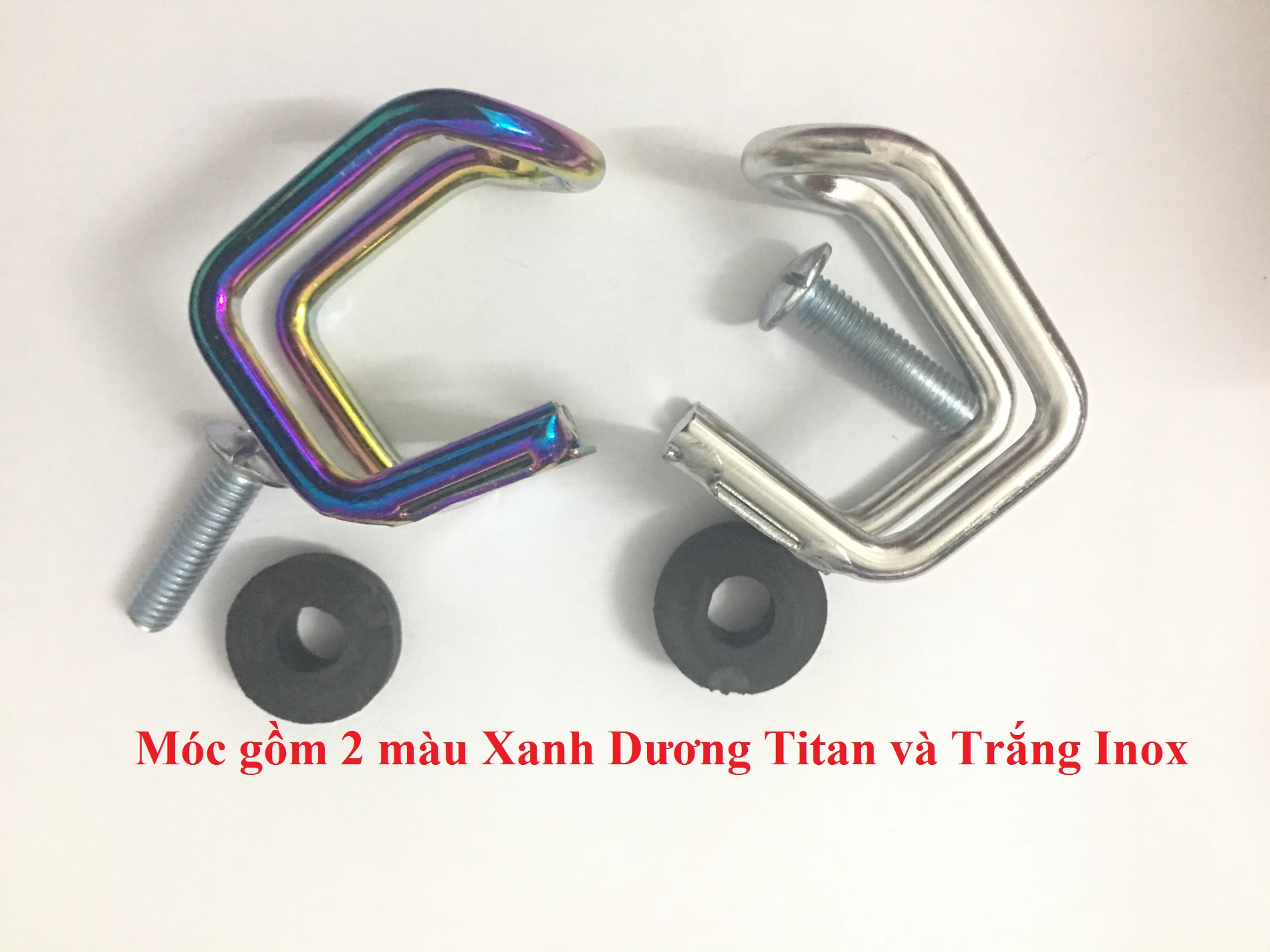 [HCM]Móc treo đồ xe máy màu titan