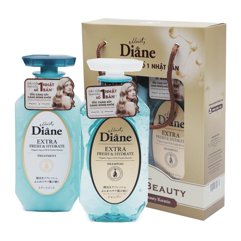 Dầu gội Moist Diane Extra Fresh & Hydrate Nhật Bản 450ml