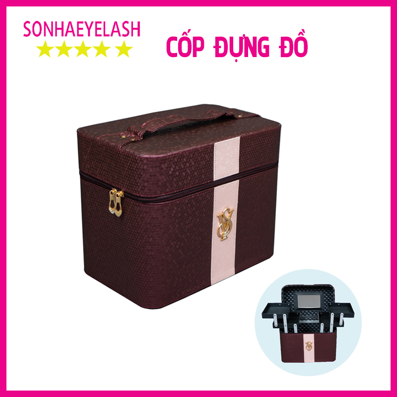 Cốp trang điểm, cốp đựng đồ trang điểm (giao màu ngẫu nhiên)