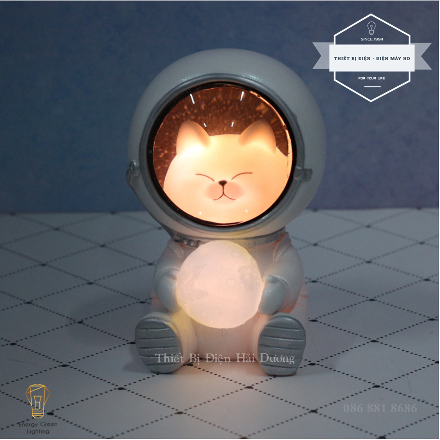 [ 3 Mẫu ] Đèn Ngủ Trang Trí - Mô Hình Phi Hành Gia Độc Đáo - Quà Tặng Ý Nghĩa - Trang Trí Căn Phòng Vintage Siêu Dễ Thương - Energy Green Lighting - Bảo Hành 12 Tháng - Có Video