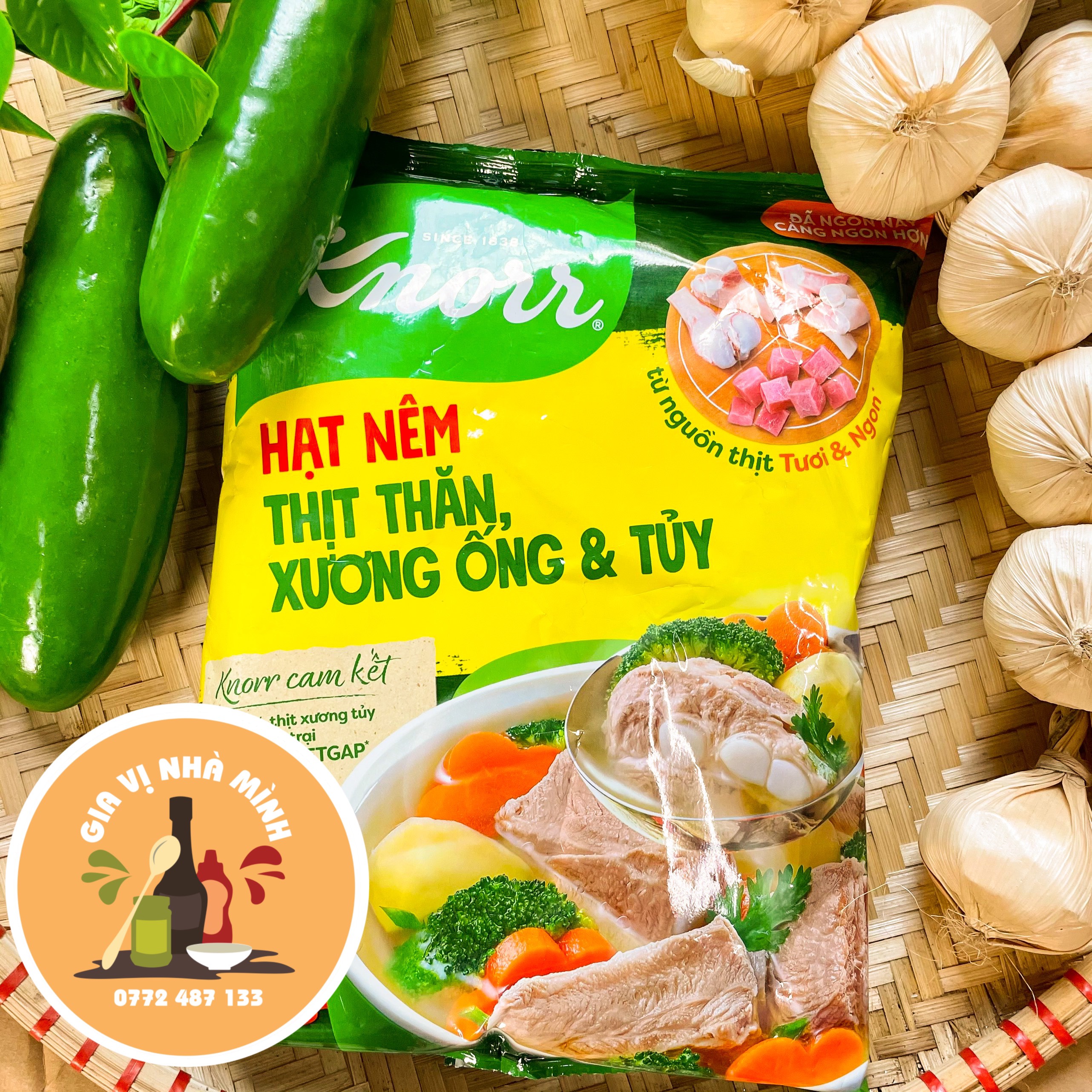 Hạt nêm thịt thăn xương ống knorr 400gr-1,8kg