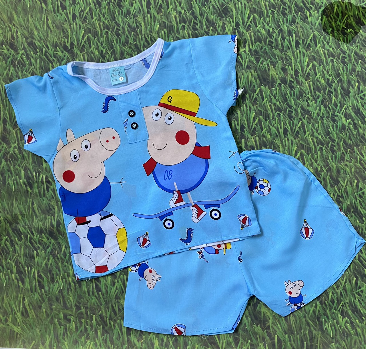 [6kg-12kg] Đồ bộ cho bé trai vải tôn, lanh, tole (tay ngắn)