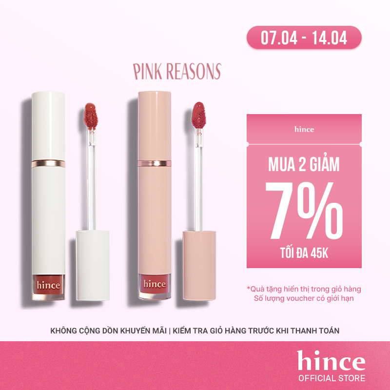 Son tint bóng mỏng nhẹ lâu trôi hince Mood Enhancer Water Liquid Glow 4ml