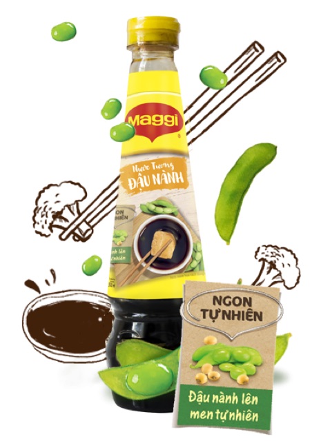 Nước tương Maggi đậu nành/đậm đặc chai (300ml)