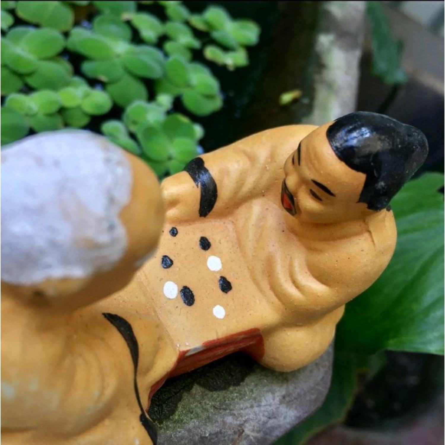 [ Chọn size] Ông Lão Đánh Cờ Trang Trí Hồ Cá, Bể Cá-Hòn Non Bộ