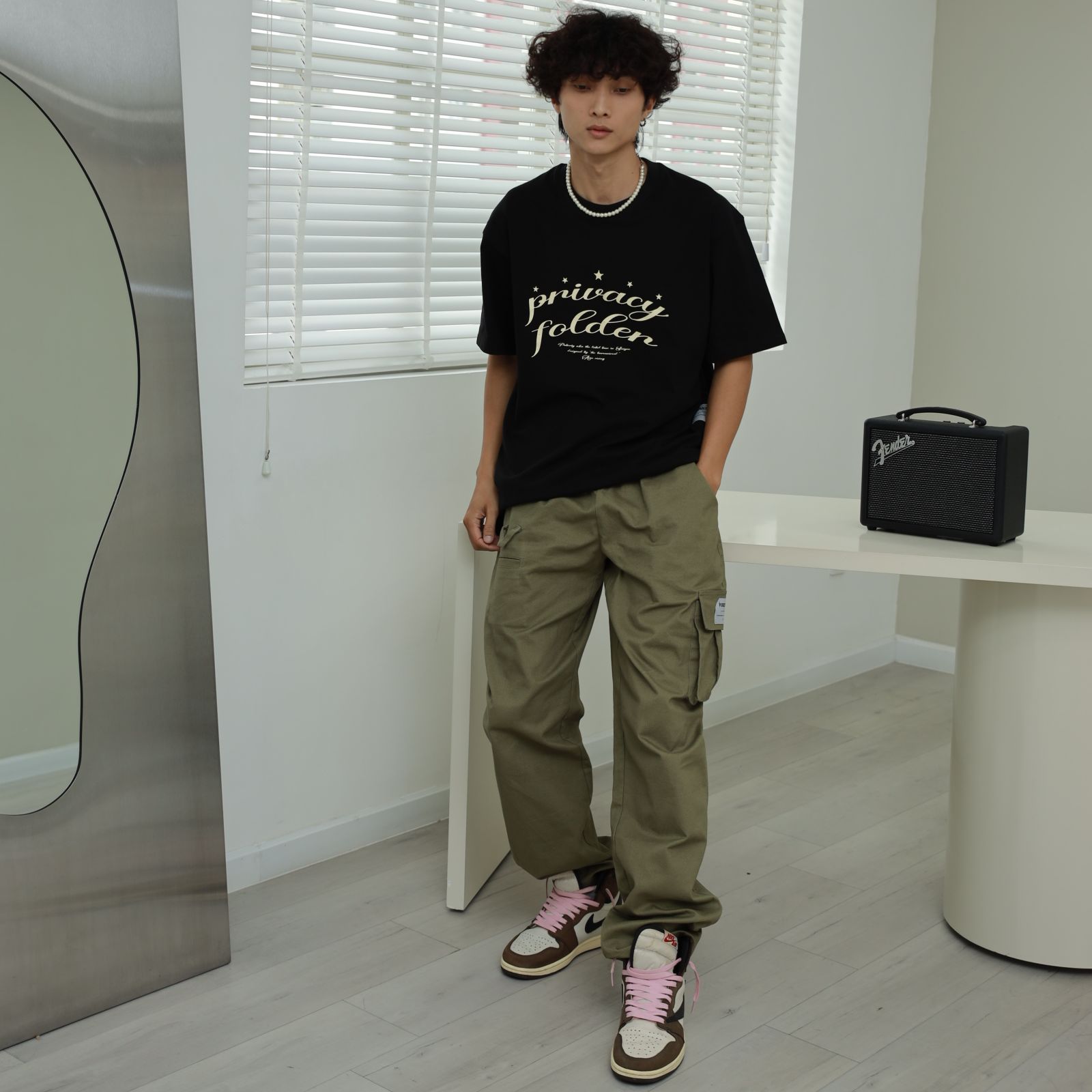 Quần Baggy Kaki PUBERTY/ Màu Xanh, Đen