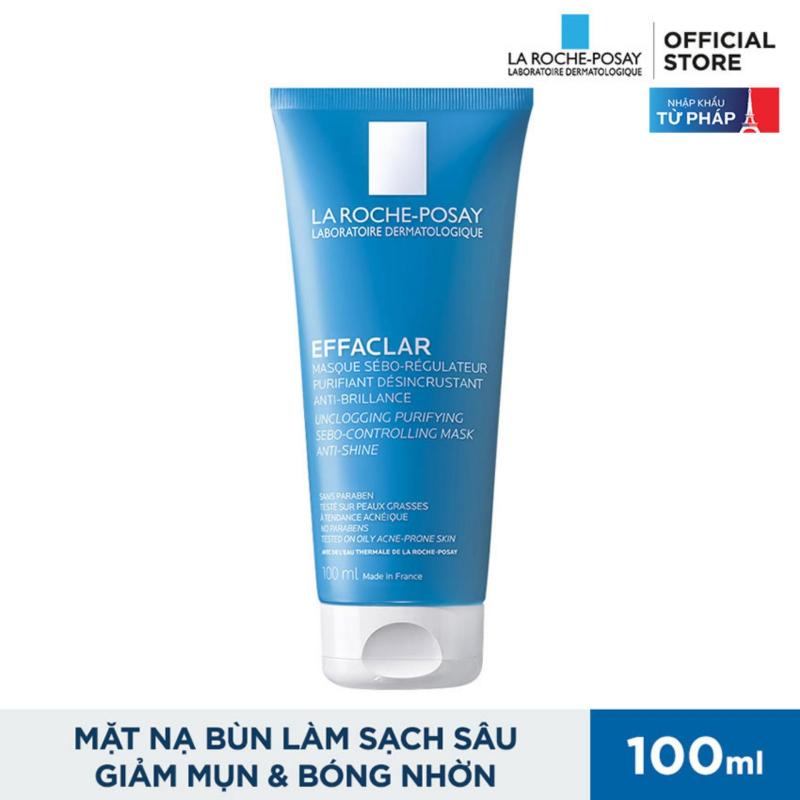 Mặt nạ bùn giúp làm sạch sâu, giảm mụn & giảm bóng nhờn trên da La Roche-Posay Effaclar Unclogging Purifying Sebo-Controlling Mask Anti-Shine 100ml