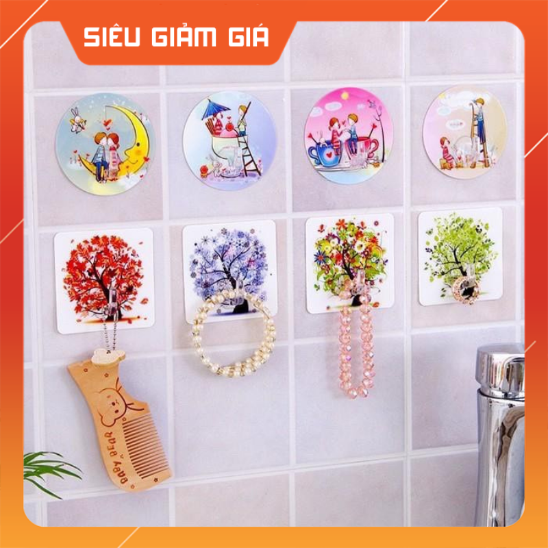 Móc Dán Tường Chịu Lực 3D Siêu Dính, Siêu Chắc Siêu Bền