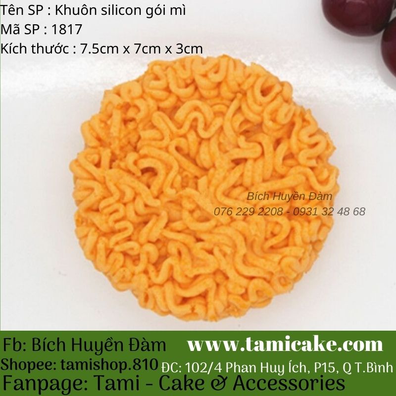 [HCM]Khuôn silicon mì gói 1817