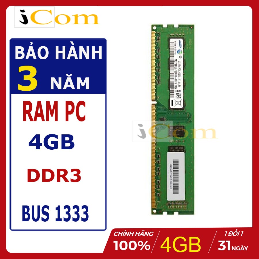 RAM PC DDR3 4GB bus 1333 Mhz