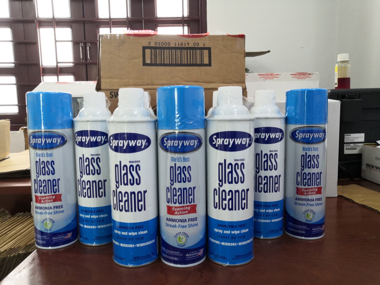 [HCM] Chai Xịt Lau Kính Sprayway Glass Cleaner (Trắng Xanh)