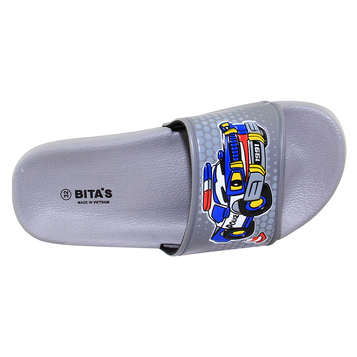 [Hoàn Xu] [FORM TO GIẢM 2 SIZE] DÉP LÊ QUAI NGANG BÉ TRAI BITA'S HOẠT HÌNH EBY.17 (ĐEN + ĐỎ + NAVY + XÁM) - BITAS