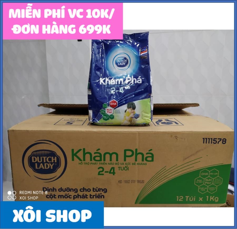 TÚI 1KG SỮA BỘT KHÁM PHÁ CÔ GÁI HÀ LAN