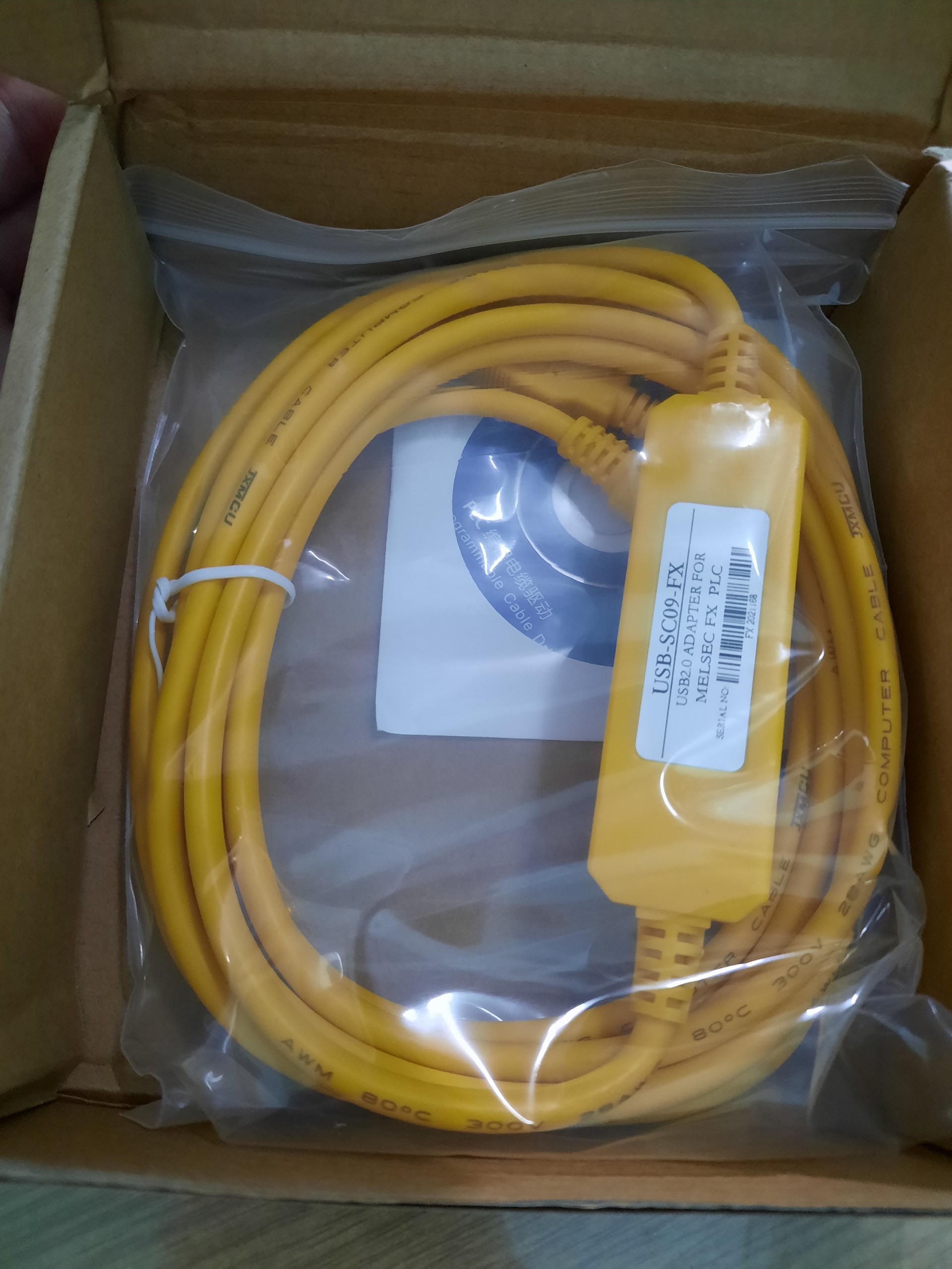 Cáp Lập Trình PLC Usb Sc09 Fx Cho Plc Mitsubishi Fx1s fx1n Fx3u,Fx3g...