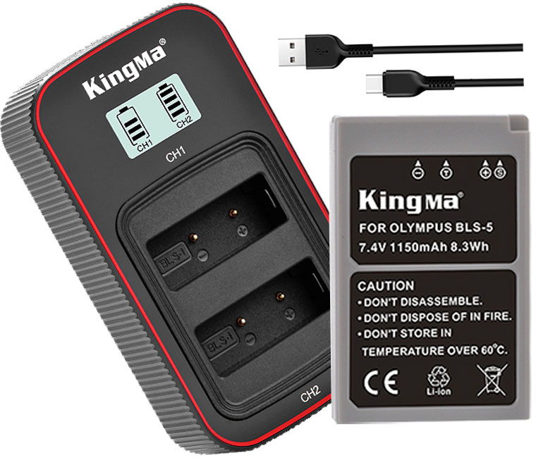 Pin sạc Ver 3 Kingma for BLS1/BLS5